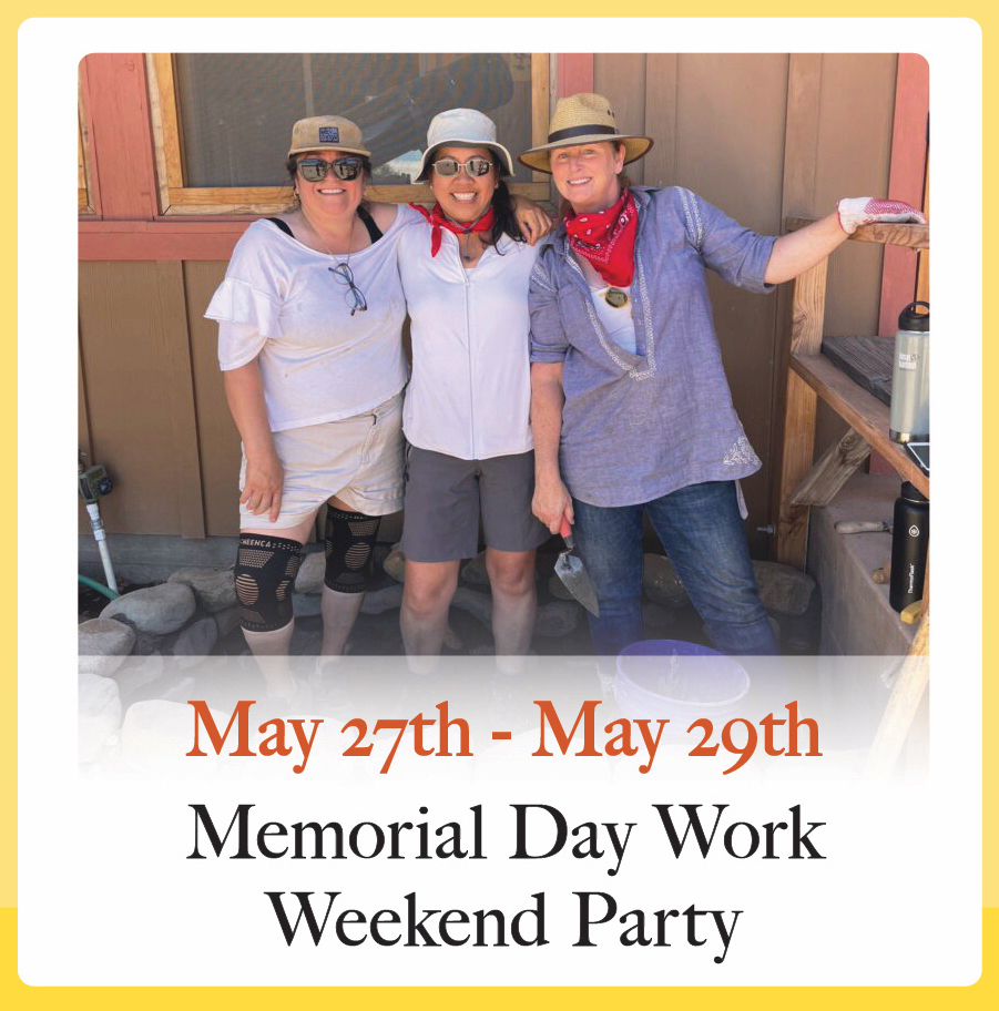 Condor’s Hope Memorial Weekend Spring Work Party